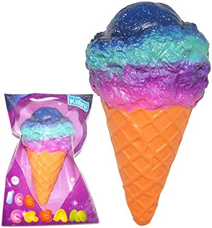 Kiibru Squishy Slow Rising Galaxy Ice Cream Colossal Toys Scented Hand Pillow