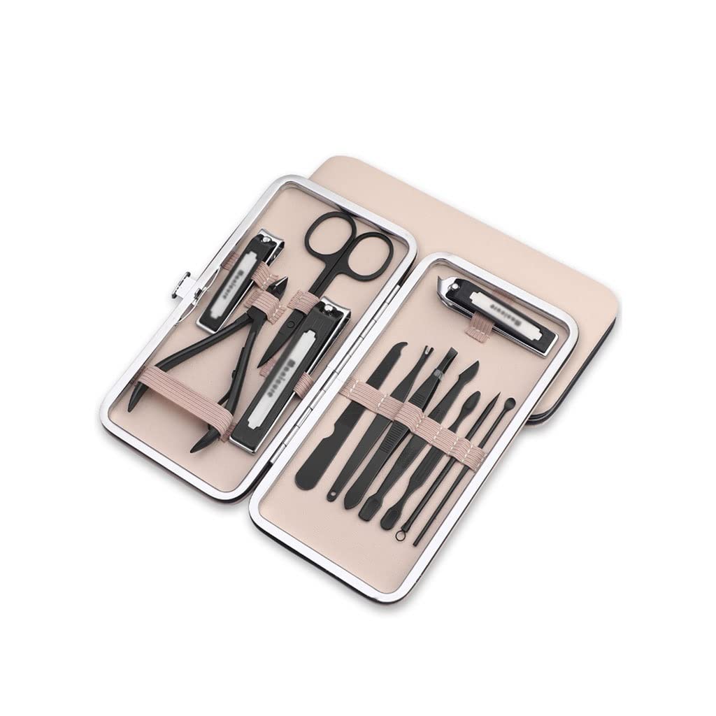 Kit de cortaúñas Juego de cortaúñas para adultos Cortaúñas de acero inoxidable para adultos Kit de pedicura Kit de belleza de manicura Kit de belleza de viaje portátil Juego de manicura (Size : D) ( D