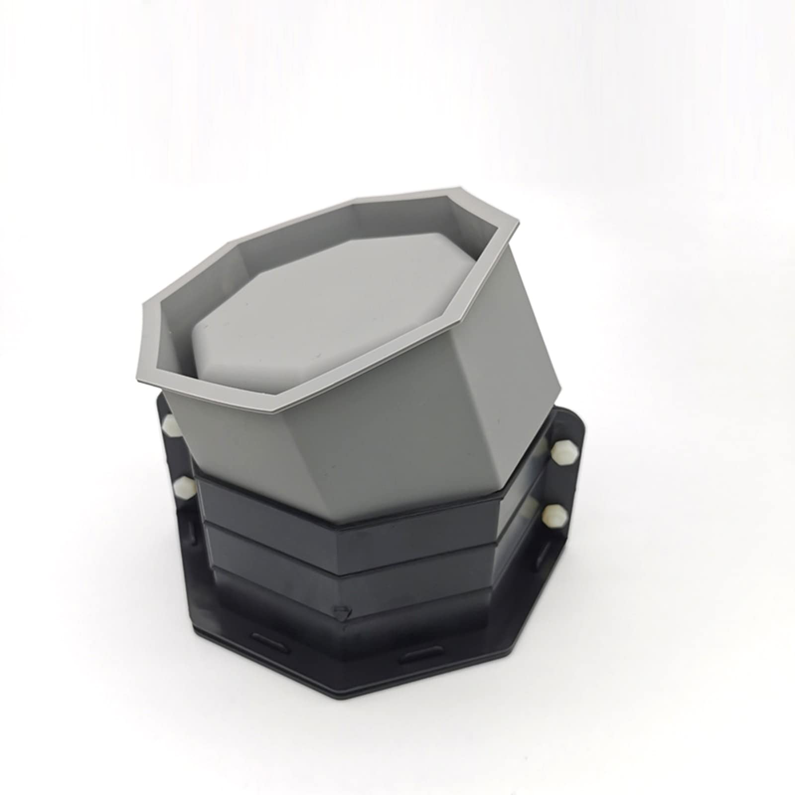 Moldes de silicona para macetas de hormigón, molde para macetas octogonales, moldes de cemento para jabón suculento/portavelas, macetero de silicona para cemento y hormigón