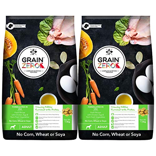 Grain Zero Adult Dog Food, 1.5 kg (Buy 1 Get 1 Free)