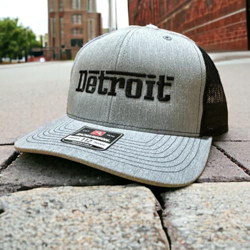 Gorra Trucker Detroit Grigio Gris/Negro miniatura 2