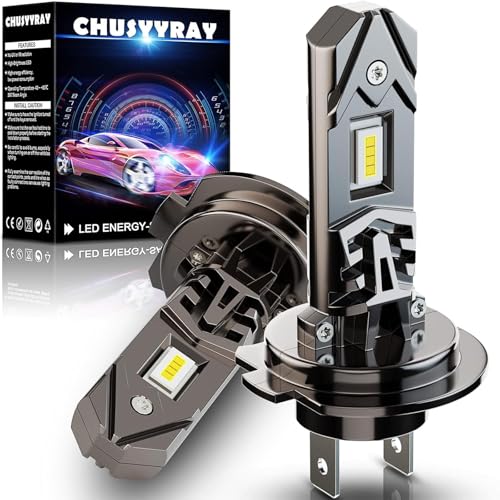 H7 LED Headlight Bulb compatible with FORD Fiesta (MK7) 2008 2009 2010 2011 2012,60W 10000LM 6000K White CSP Beads 500% Brightness Led Halogen Headlamp Conversion Kit,Canbus Error Free,2 Pack