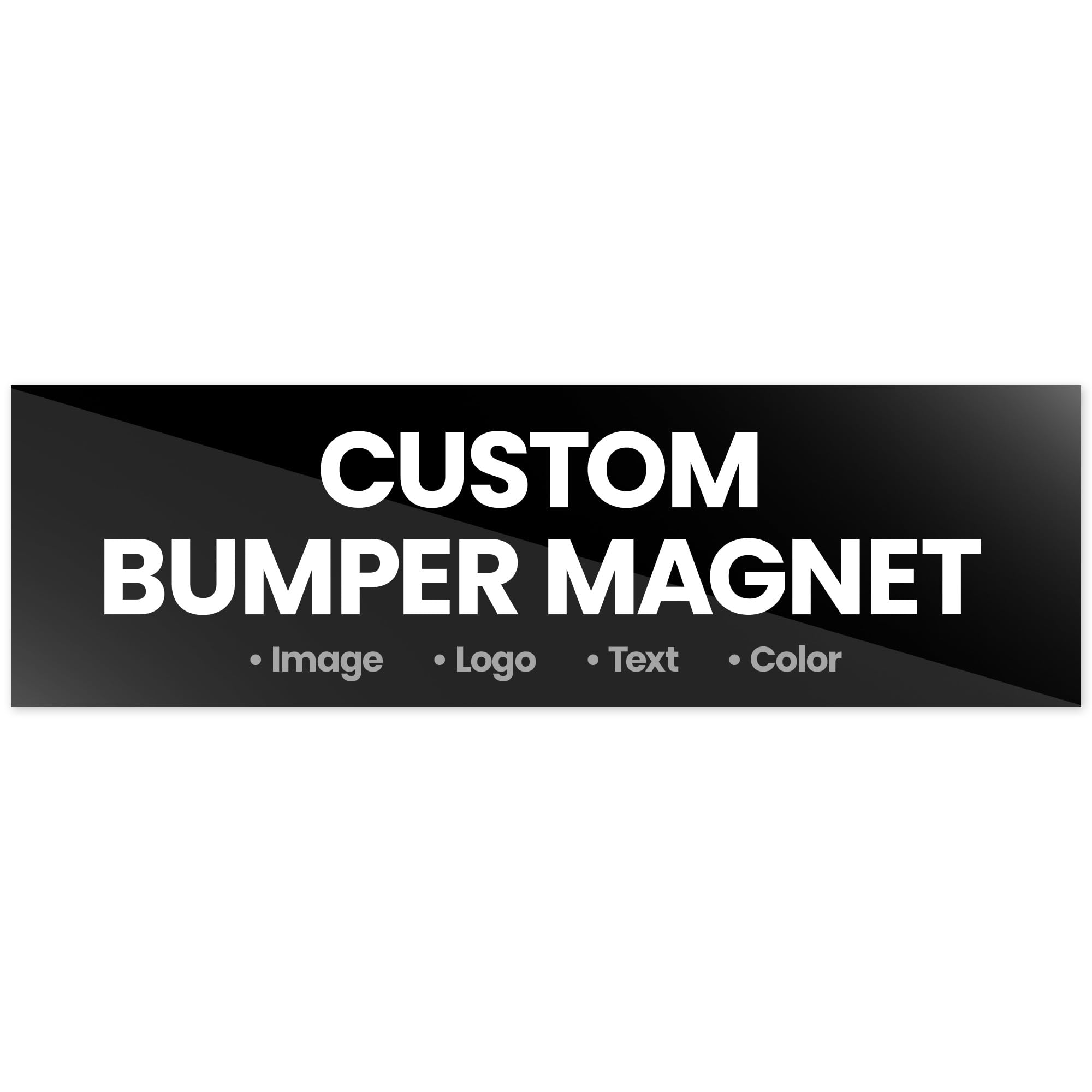 Custom Magnetic Bumper Sticker, Personalized Text and Logo for Cars, Fridge, Business Personal Use and Advertising Sign, 10x3 Inches, Magnet. USA Made by My Sign Center