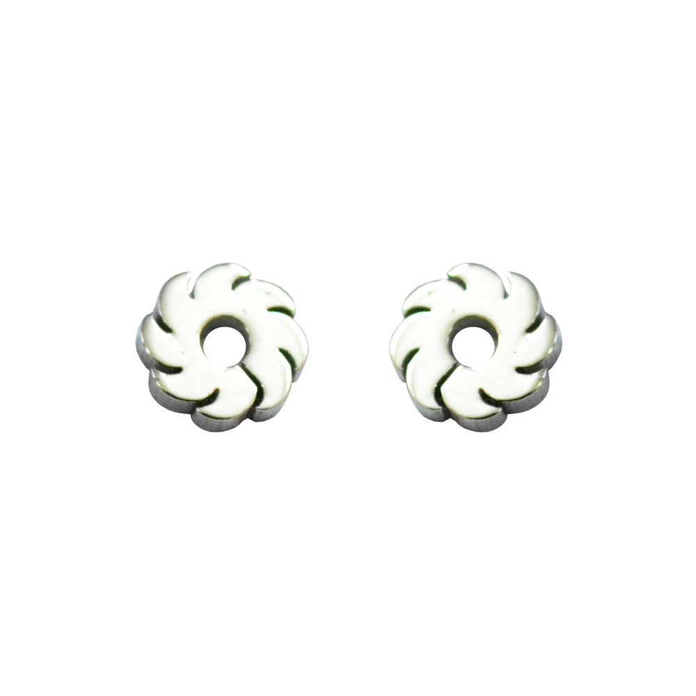 Fireball 316L Stainless Steel Earrings For Men