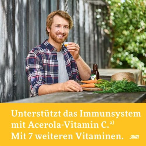 Salus Multi-Vitamin Energetikum – Tonikum zum Erhalt der natürlichen Vitalität – mit 8 wichtigen Vitaminen – vegan – 250 ml