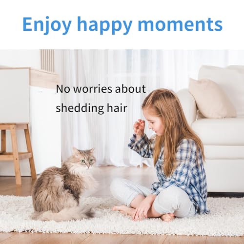 Lonwiner 1 Paar Haustier Fellpflege Handschuh Katze Hund, Entfernt Schuppen und Schmutz Haarpflegehandschuh für Haustiere Schuppensammler Handschuh, Blau