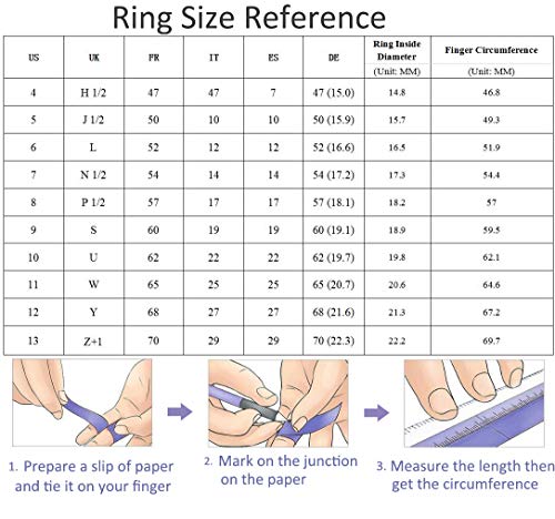 PAMTIER Anello da Uomo in Acciaio Inossidabile con...