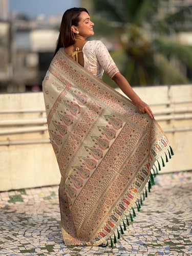Panzora kashmiri silk saree – image 3