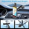 zeadio Car Phone Holder Mount - Adjustable Long arm car Phone Holder Mount with Smartphone Tablet Tripod Mount Adapter, Compatible with All Phones Tablets and Cars #4
