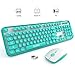 SADES V2020 Wireless Keyboard and Mouse Combo,Pink Wireless Keyboard with Round Keycaps,2.4GHz Dropout-Free Connection,Long Battery Life,Cute Wireless Moues for PC/Laptop/Mac(Pink) (Multicolor)