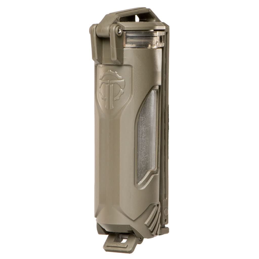 Thyrm CellVault-21 Rechargeable Battery Storage Case, Waterproof, for 21700 Batteries for Premium Tactical flashlights, Made in USA (Olive Drab)