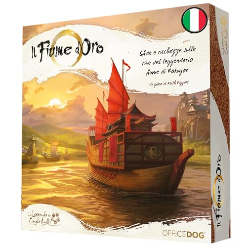 Asmodee il Fiume d'Oro, Gioco da Tavolo Strategico, Gestione di Risorse, 2-4 Giocatori, dai 14 Anni un su, 90 min, Versione Italiana