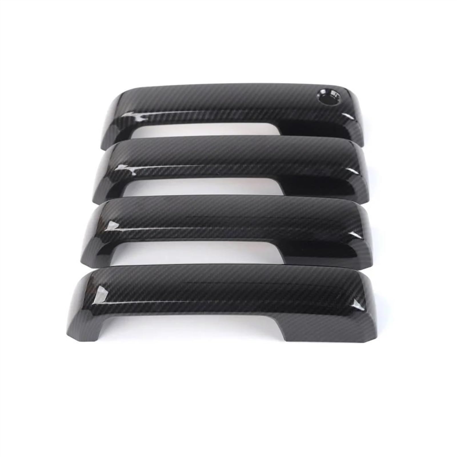 Kjhopy B Car Exterior Door Handle Gra Cover Trim Styling Abs Carbon Fiber Style For Ford F150 2015 Up Auto Accessories Exterior Door Handle(B)