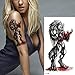 Produktbild 4 Stücke, Temporäre Tätowierung Sexy Tätowierung Für Frau Temporäre Tätowierung Armmanschetten Drachenflügel Halloween Aufkleber Body Art Tattoos Tiere, Tl140
