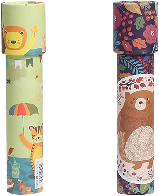TOYANDONA 2Pcs Classic Kaleidoscope Magic Kaleidoscope Toys Funny Educational Toys Birthday Gift for Boys and Girls ( Random Style )