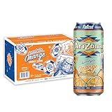 AriZona x Fallout Orange Green Tea Energy Drink, 15 fl oz (Pack of 12) - 190mg Caffeine per Can