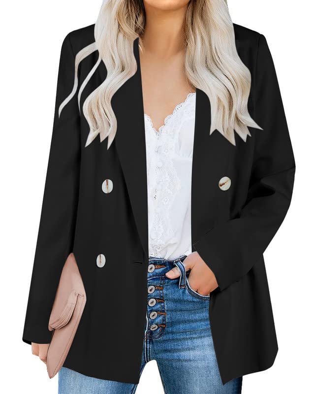 Photo 1 of *MINOR DAMAGE SEE NOTES*
SIZE  Small Black Koinshha Womens Long Sleeve Lapel Blazers Casual Solid Color Button Up 