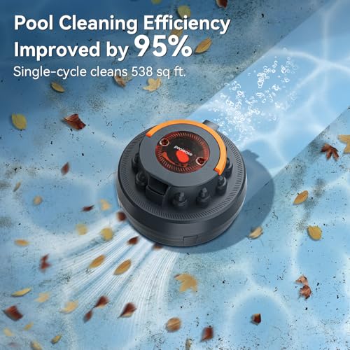 Image of X2 Cordless Pool Cleaner Robot, Robotic Pool Vacuum for Above /In Ground Pool, 45W Dual-Motor, Self-Parking, Enhanced with 2L Debris Capacity