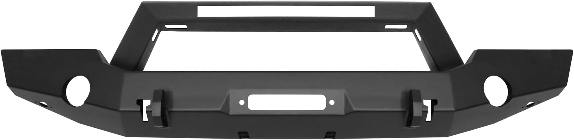 Westin 59-80125 Textured Black Bumper (WJ2 Full Width Front w/LED Light Bar Mount for Jeep Wrangler/Wrangler JL Unlimited 2018 (Excl 2018 JK)), 1 Pack
