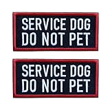 Parches de servicio para perro, arnés táctico extraíble bordado en parche de entrenamiento, no trabajo de mascotas, para...