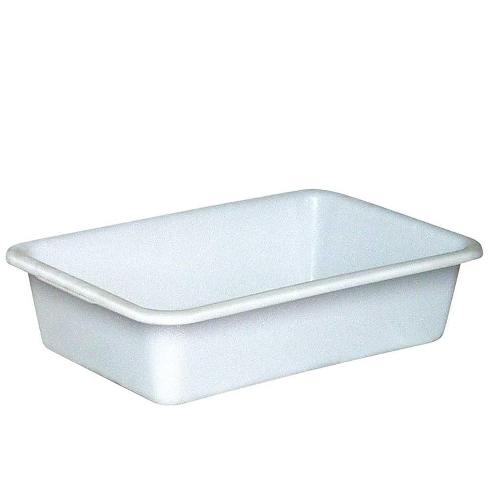BRB 2x 40 Liter Kunststoffwanne, lebensmittelecht, LxBxH 710 x 490 x 185 mm, weiß, PE-HD