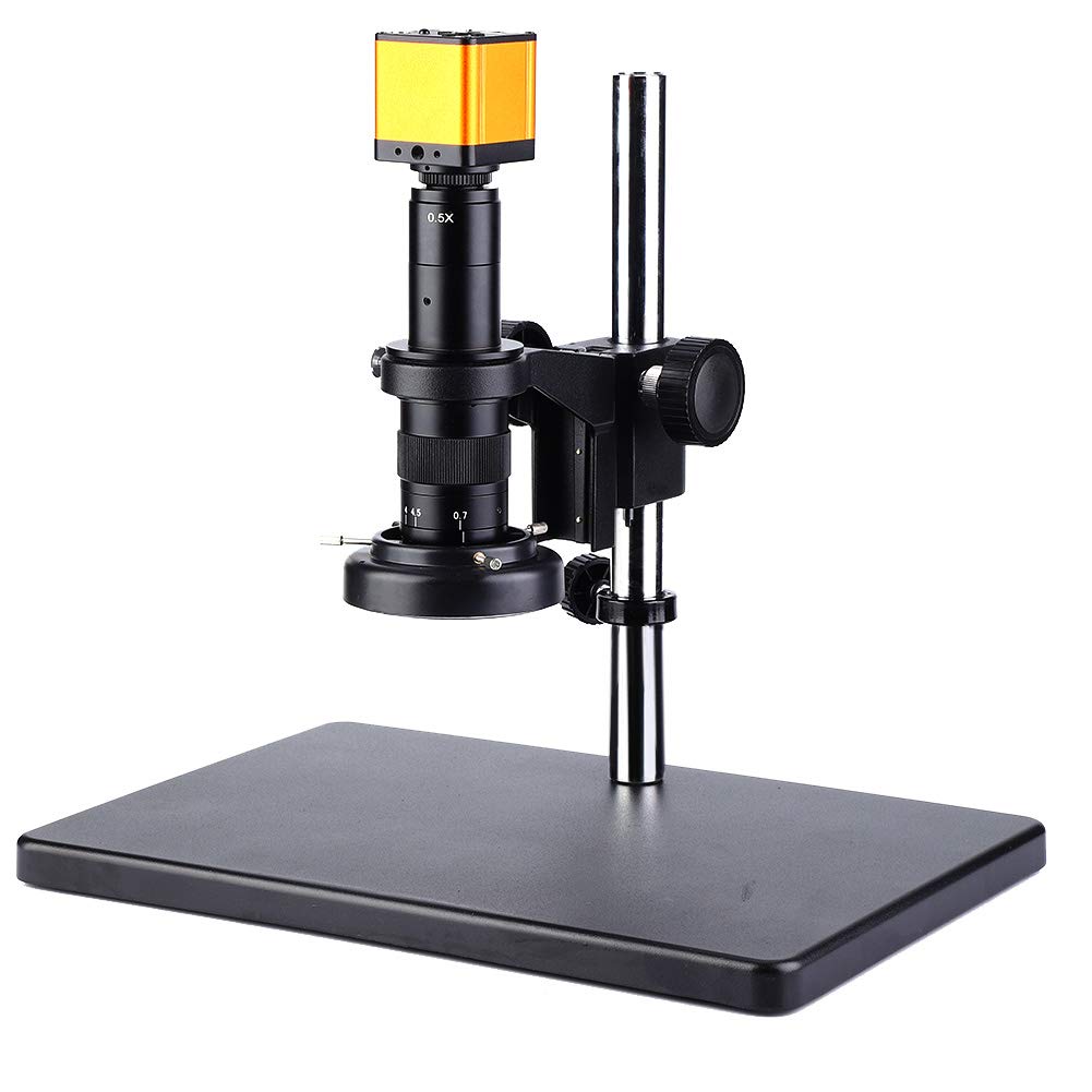 Fafeicy Mikroskopkamera 16 MP mit 45 LED Ringlicht, 32–205X Digitalzoom