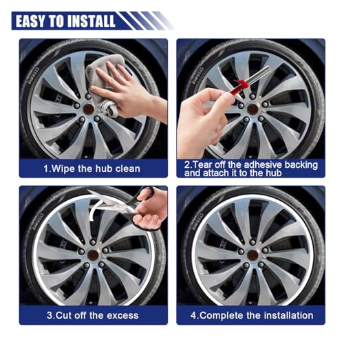 image for BDZMC 8M Car Wheel Rim Edge Protector, Rubber Hub Guard, Vehicle Tire 