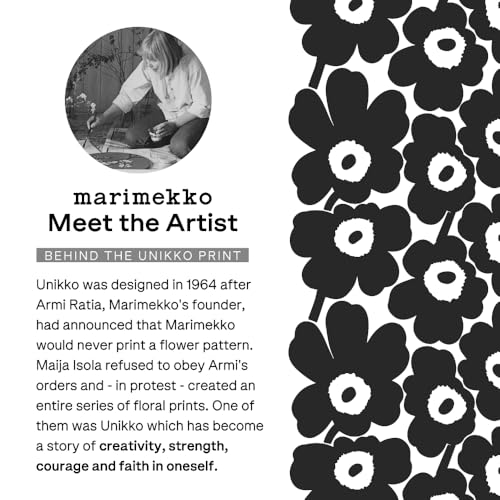 MARIMEKKO Kirmalla Unikko Cotton Socks for Women and Men (Grey) – Floral Socks to Include in your Wardrobe Essentials (One Pair)2