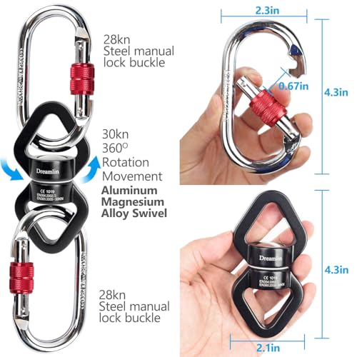 Image of Dreamlin 6.6ft /2m Silicone Aerial Flying Dance Pole Portable Suspension Fitness Tube Hanging Rotary Silicone Steel Dancing Pole Gym Equipment for Home Bar