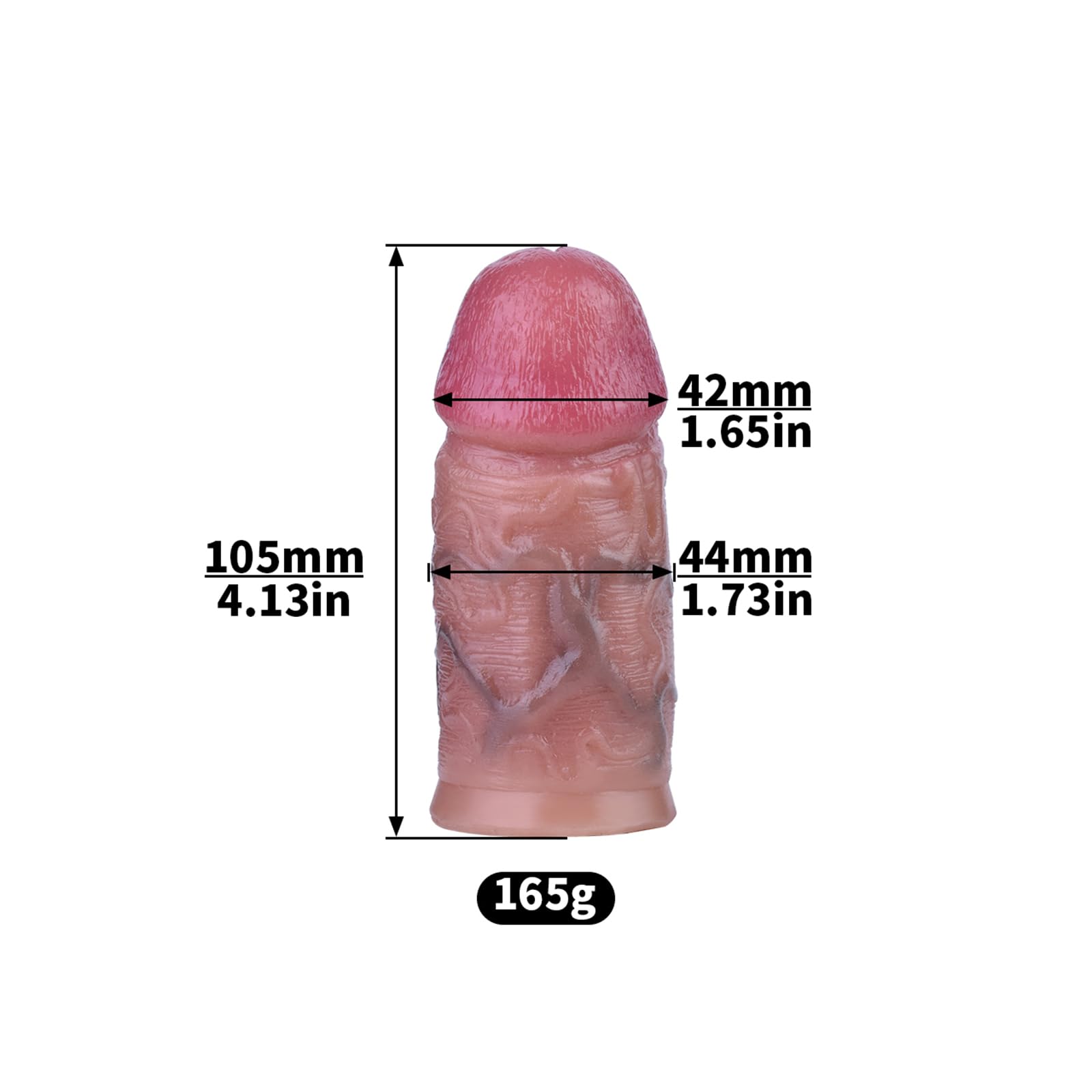 AMAZBEE Cinturón de Castidad Pene Consolador Portátil Adulto Jaula Pequeño Pene Correa Ajustable Masturbador de Silicona para Mujeres SM Fetish Bondage Juguetes Sexuales (Black-45mm)
