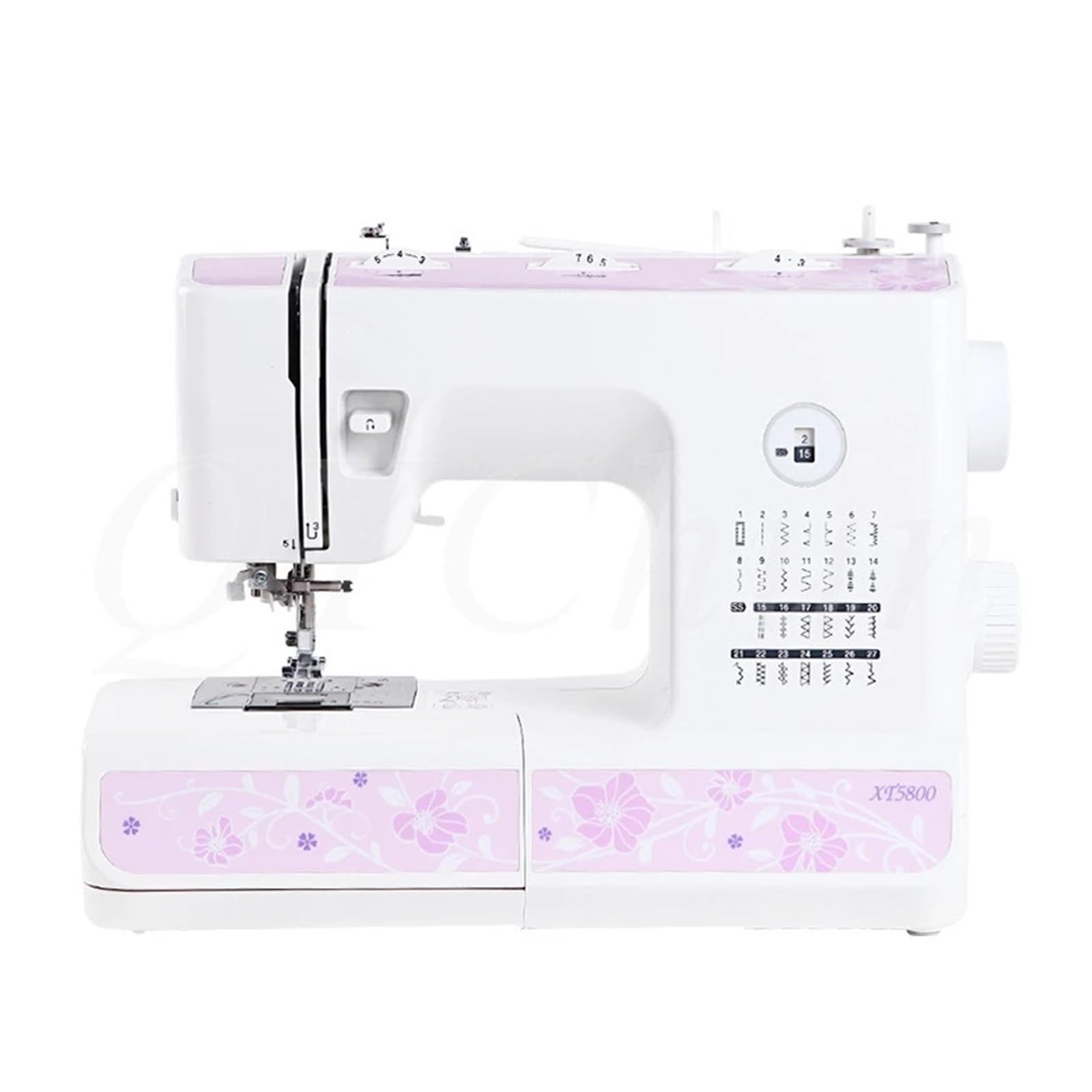 Máquina de Coser eléctrica XT5800 para el hogar, para Comer Ropa Gruesa, para Coche, de Escritorio, multifunción con overlock, Potente, silenciosa y Estable.