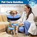 BARKLESS Dog Donut Collar, 2-in-1 Inflatable Dog Collars for After Surgery to Stop Licking Wounds, Patented Protective Donut Cone with High Shield for Small and Medium Pets (Blue, M)