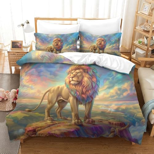 Housse de couette haute qualité Super King chic et taies Le Lion Doux - 2