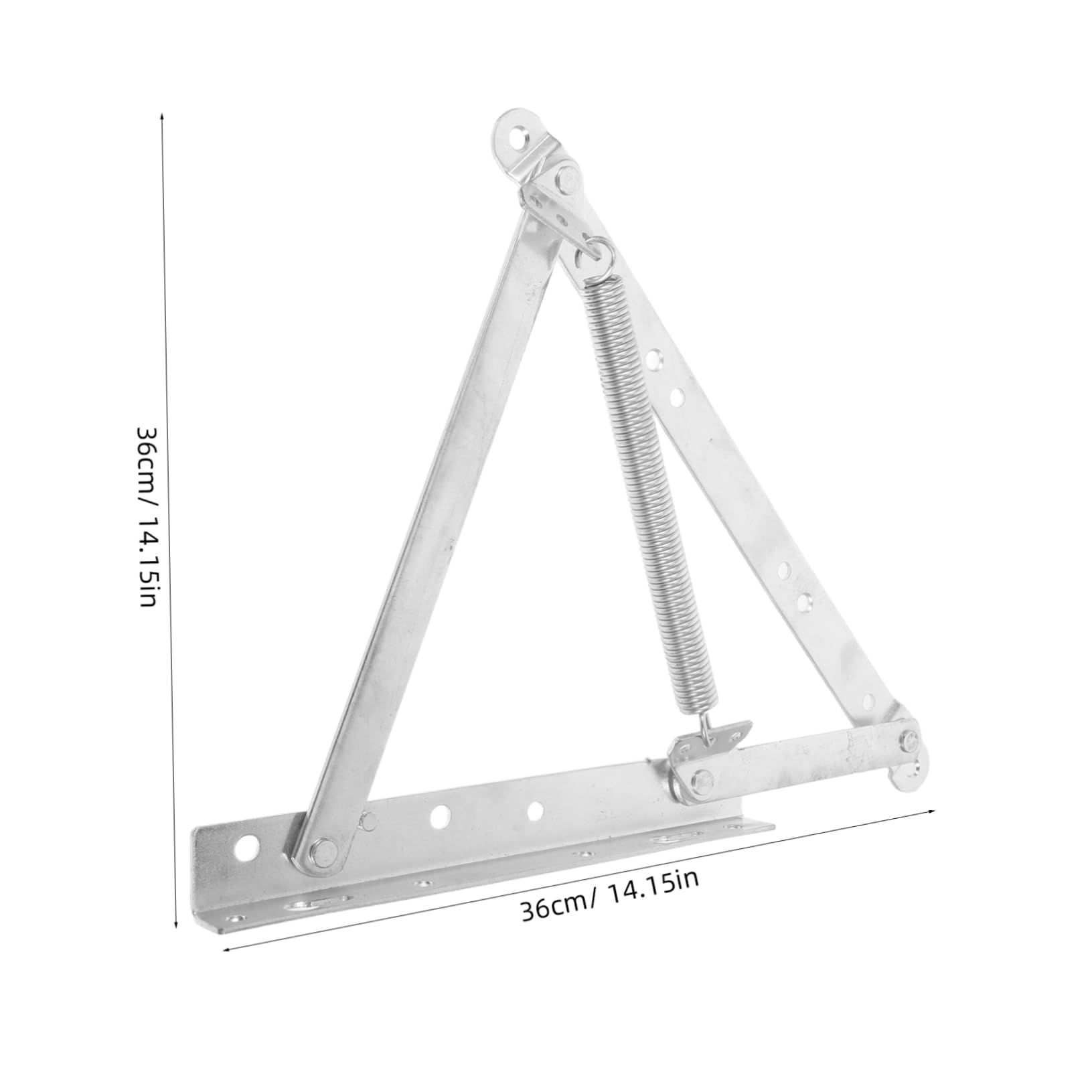 Operitacx Triangular Spring Hinge for Door Metal Gate Hinge for Folding Sofa Bed Frame Lid Support Easy Installation