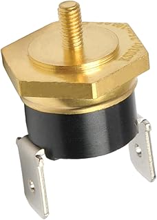 Fielect KSD301 Thermostat Temperature Control Switch,Adjust Snap Disc Temperature Switch 150°C Copper M4 Normally Closed 1 Pcs
