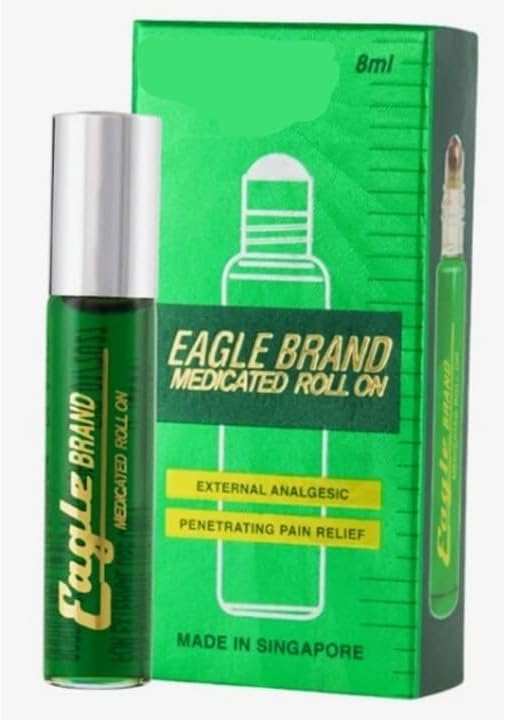 Combo - Green Roll On and White Roll On - Dau LAN Xanh va Dau LAN Trang Hieu Con O - 8 mL per Bottle with 1 of Green Roll On and of White Roll On - 2 Bottles per Order