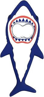 Beer Bottle Opener, Stainless Steel Bottle Opener with Shark Silicone Protector Magnetic Bottle Opener for Open Soda, Beer, Bottle