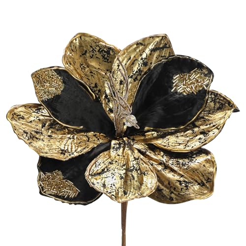 Arborus 3 STK Künstliche Weihnachtsblumen Amaryllis Schwarz 54 cm...