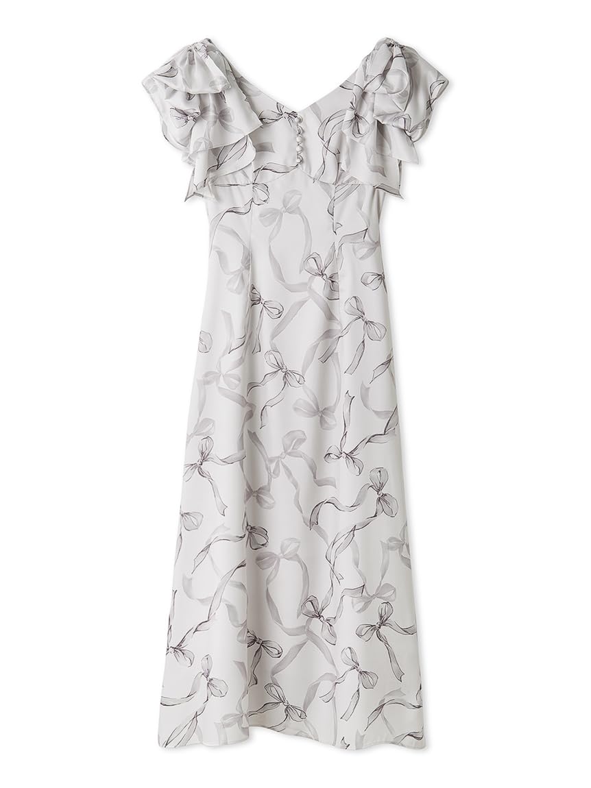 Amazon.co.jp: [スナイデル] リボンスリーブデザインワンピ SWFO244097  