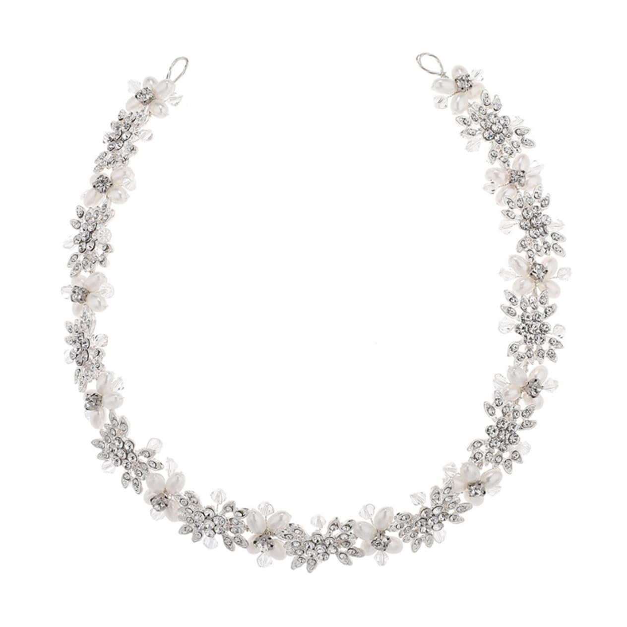 POPETPOP Diadema De Diamantes De Imitación Tocado De Para Boda Diademas De Diamantes De Imitación Diadema De Boda Lazo Para El Cabello Con Diamantes De Imitación Venda Novia Moda