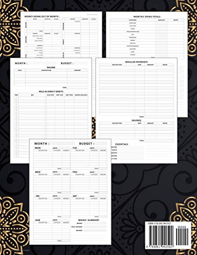 Budget Planner: Start Anytime | Daily Weekly Monthly Budget Planner Workbook with Bill Payment Tracker Spending Log Income Expenses Household ... Business Accounting (Ultimate Budget Planner) image 4