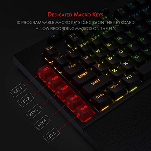 Redragon K596 Wireless Mechanical Gaming Keyboard M686 Wireless Gaming Mouse Bundle #TOP2