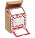 72 Trendy 4x2" Peel N Stick Red & White Christmas Gift Tags Stickers