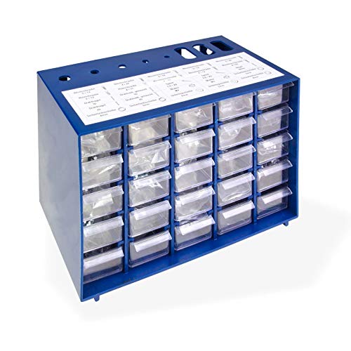DEMA Kunststoff Kleinteilemagazin, Sortimentskasten mit Schrauben Sortiment, 1000 tlg, Sortimentsbox, Aufbewahrung für Kleinteile, Werkzeugkiste