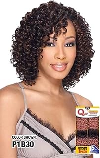 Q WATER DEEP 5PCS - MilkyWay Que Human Hair MasterMix Weave Extensions #1B/30