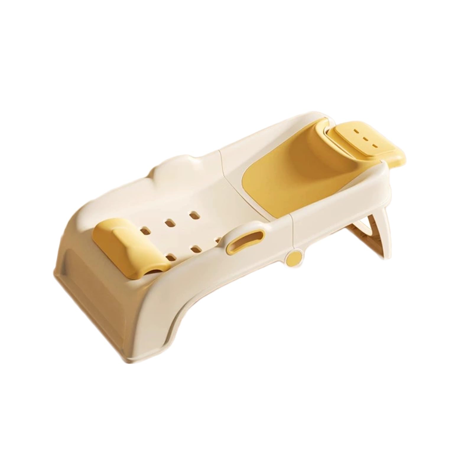 Tragbarer Shampoosessel für den Haushalt, Shampoo-Becken für Kinder, Faltbarer Shampoosessel für Kinder, geeignet für Kinder im Alter von 1-10 Jahren, kann 50 kg (Beige) (Beige)