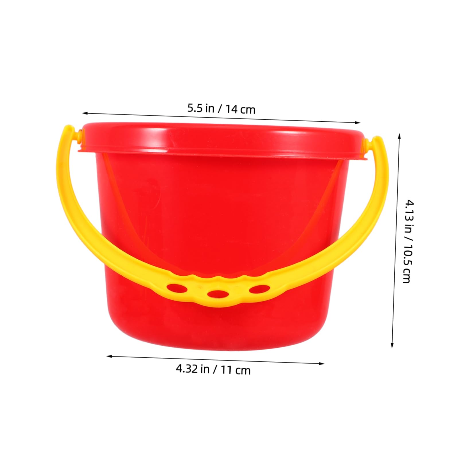 KESYOO 4Pcs Creative Beach Plastic Sand Buckets for Pools Backyard Water Fun Pails for Imagination Playtime Activities