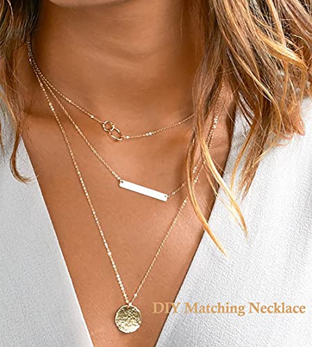 Kohota 30 Pcs Layered Choker Necklaces For Women Silver Gold Pendant Y Neckless Trendy Adjustable Chain Necklaces For Teen Girls With Sexy Coin Moon Star Diy Multilayer Simple Necklace Jewelry Set #TOP1