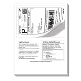 50 Click Ship labels with Tear Off Receipt. These should be used if you are printing online postage with popular internet shipping sites. Print the label - flip over the page and print you packing slip packing slip - Great value for! Only from Universal Labels!