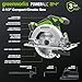 GREENWORKS 24V 1/2” Brushless Cordless Drill (400 In-lbs.) + 6.5” Circular Saw (4,800 RPM), (2) 2.0Ah (12,000mAh Power Bank) USB-C Batteries, Braided Cable, 65W Rapid Charger